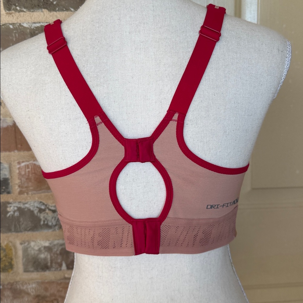 Nike Dri-FIT ADV Alpha High-Support Sports Bra Peach and Red Sports Bra Sz M - Picture 7 of 12